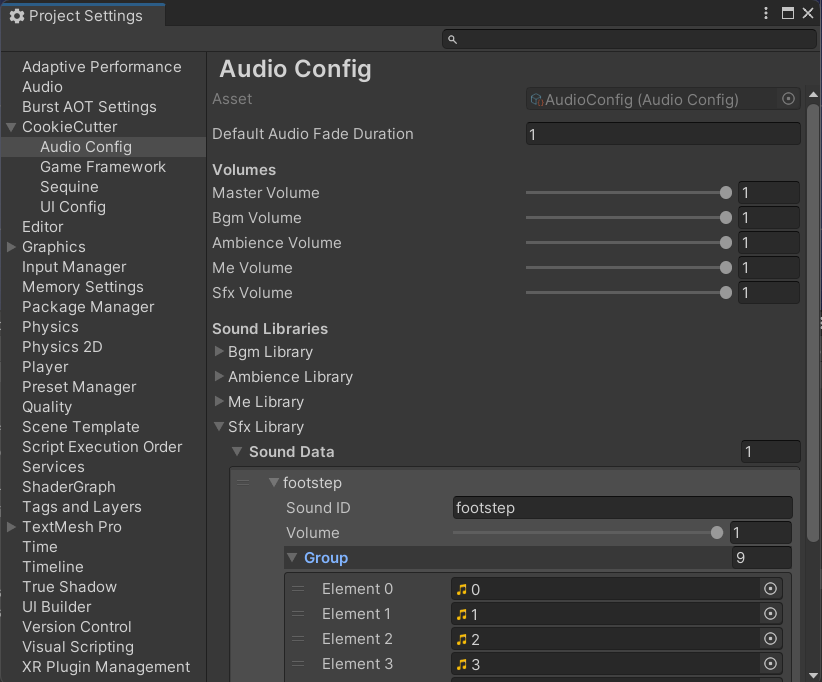 Audio Config