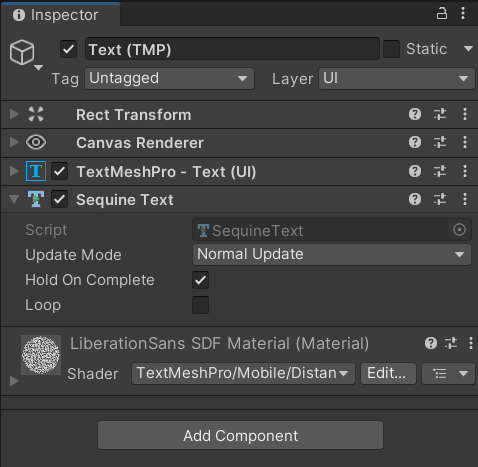 Add Sequine Text