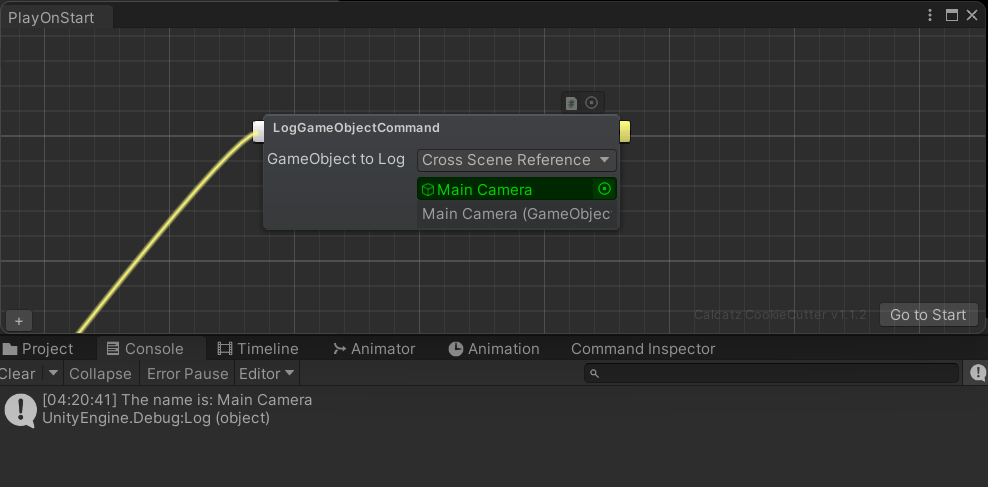 Log Scene GameObject