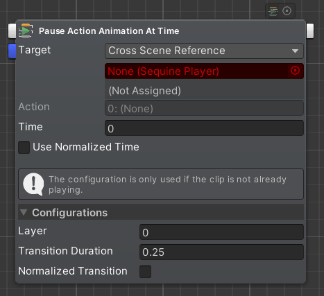 Pause Action Animation At Time